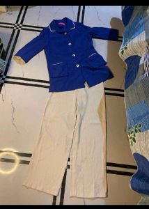 Kids Blue Blazer &amp; Pant Set