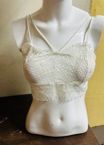 Black &amp; White Lace Bralette Combo