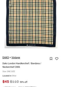 Vintage Daks London Handkerchief