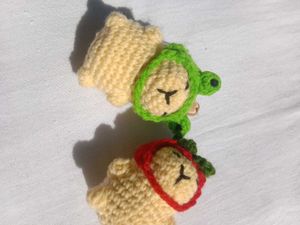 Capibara Frog and strawberry Hat🍓Combo