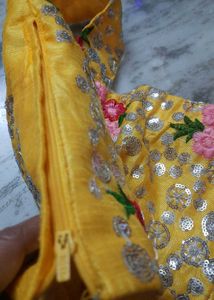 Yellow Embroidered Lehenga Choli Set
