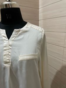 Old Money Elegant White Top