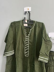 Green Kurta Set (XL)