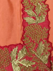 Gota Saree With Heavy Blouse