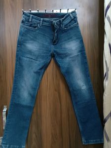 Ducati Blue Distressed Jeans