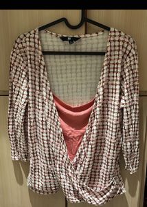 Xl size Patterned Wrap Top