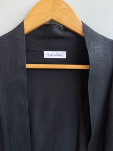 Black Calvin Klein Cropped Cardigan