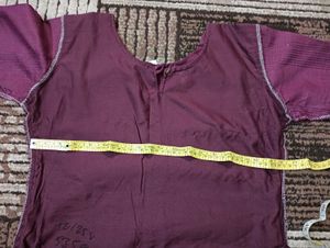 Kurta Pant Set with Net Dupatta (M) 💜