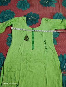 Green Salwar Pants Kurti Free