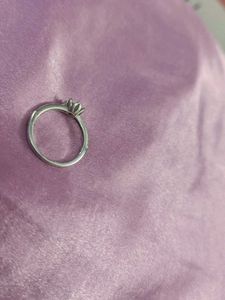 925 Silver Ring with Stone Accent