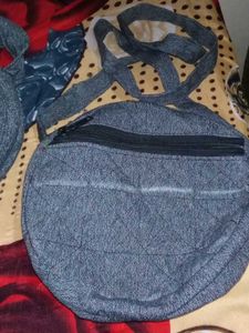 Handmade Denim Sling Bags (Set of 2)
