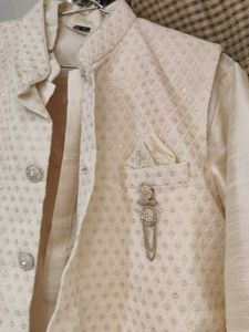 Elegant Cream Ethnic Set