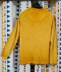 Roadster Mustard V-Neck Tee
