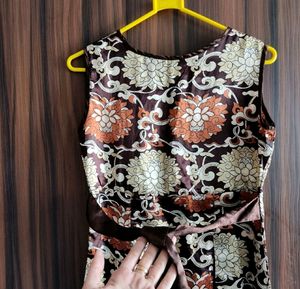 Satin Globus Y2K Pleated Floral Mini Dress ❤️