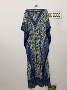 Bohemian Blue Print Kaftan Dress from Dubai🇦🇪