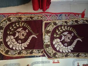 Maroon Elegant Sofa Cover