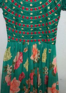 georgette long frock