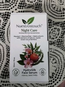Nuestrostouch Night Care HydroSilk Face Serum