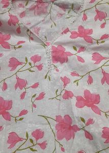 Floral Print Short Kurti