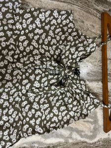 Floral Print Tie-Front Sundress