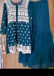 Elegant Embroidered Sharara Set