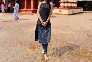 Printed Kurti Sleeveless Size XS