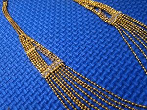 Chain Gold Colored Necklace Set