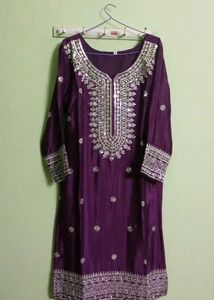 New/Unused Heavy Embroidered Sharara Set