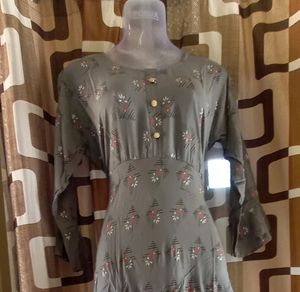 New Grey Color  Ambrela Kurta Pack Of 1