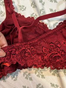 Red Lace Bra
