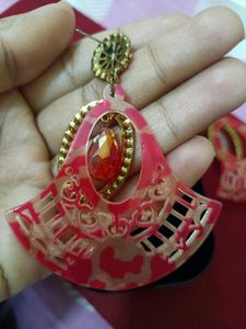 Red Gemstone Earrings