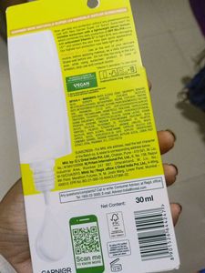 Garnier Vit C Serum, Micellar Water, And Suncreen