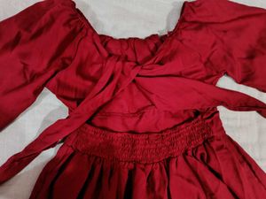 Red Long Sleeve Dress