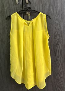 Yellow Sleeveless Top