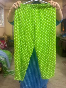 Angarakha Pure Cotton Green Printed Kurta Set