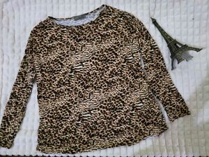 Cheetah Print Top UK 12