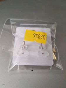 Triangle Pink Stud Earrings