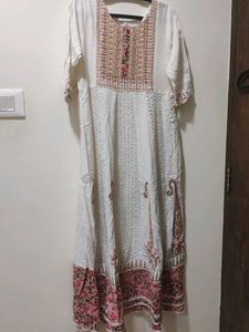 Embroidered White Kurta