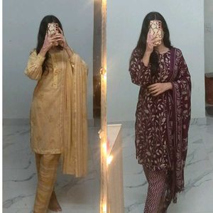 Combo Of 2 Elegant Kurta Set&#39;s