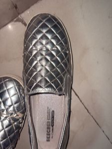 Skechers Silver Casual Shoes