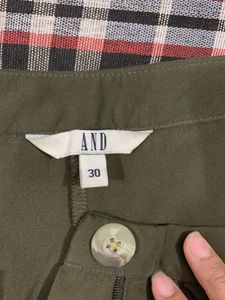 AND olive Pants Size-30