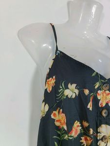 Black Printed Jumpsuit (Women)