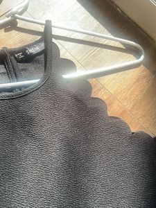 Shein Black Scallop Halter Top