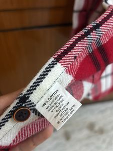 Red &amp; White Plaid Shirt