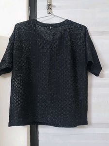 Textured Black Top