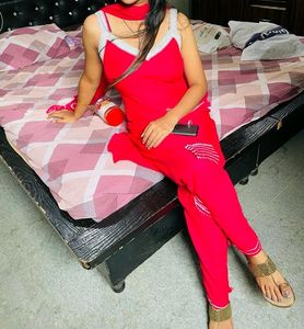 Beautiful Magenta Suit With Duppta