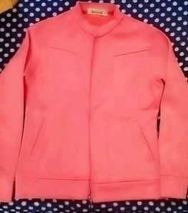 Coral Bomber Jacket