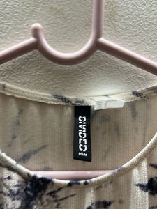 H&amp;m printed dress with side strings