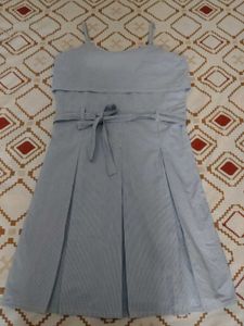 White And Blue Cute Dress 🌨️🌊🌀