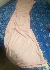 Pink Ruched Bodycon Dress